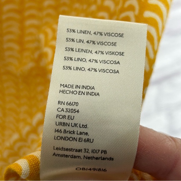 Anthropologie Maeve Classic Surf Shirt In Yellow XL - Picture 12 of 14